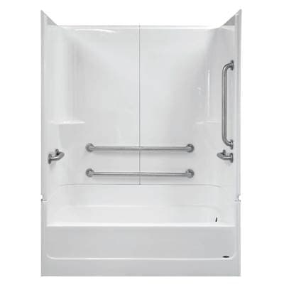 Warm Rain Tub/shower - Left Hand Plumbing - Classic Bone