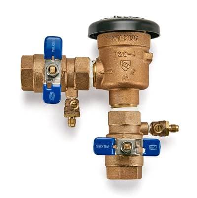 Zurnindustries Pressure Vacuum Breaker, FNPT X Fnpt, Fast Test Cocks