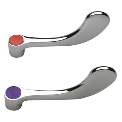 Zurnindustries (K) (P) (pair) -4 Handles, 4'' Wrist Blade [red]