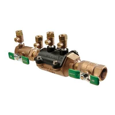 Zurnindustries Double Check Valve Assy, Lead-free, Composite Vessel, FNPT X Fnpt, Fast Test Cocks