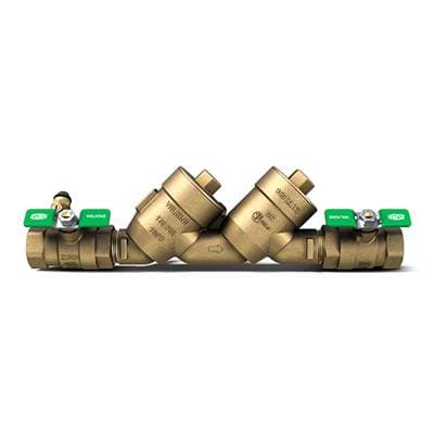 Zurnindustries Double Check Valve Assy, Lead-free, FNPT X Fnpt, Union, Fast Test Cocks