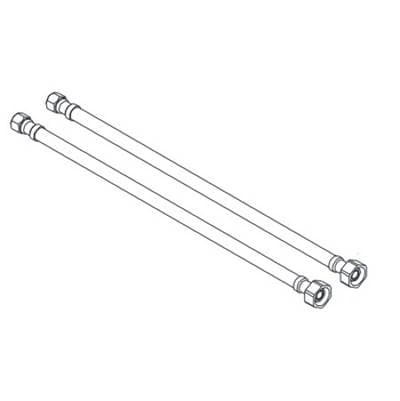 Zurnindustries (2) Supply Hoses 3/8 X 3/8 X 12'' LONG