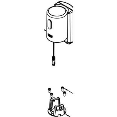 Zurnindustries Battery Connected Dual Flush ZTR Cap Retrofit Kit (1.6/1.1 Gal) by Zurn Industries