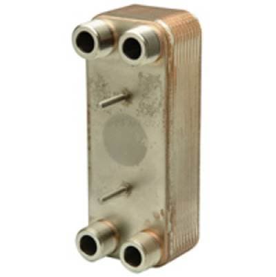 Zurnindustries Plate Heat Exchanger - 3/4'' MNPT Connections