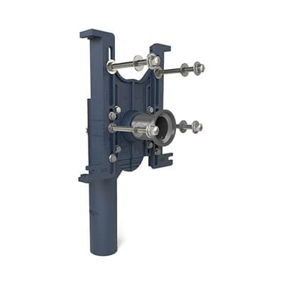 Zurnindustries Ezcarry 500lb Carrier - 4NH RH Adj Vrt Sj-17'' RYK Prefab Feet 4'' Side Inlet