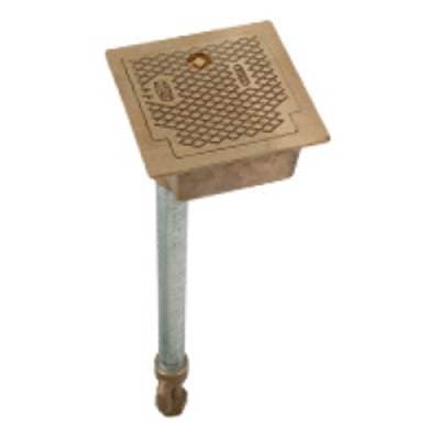 Zurnindustries Lead Free Encased Ground Hydrant Non Freeze Flush Type-polished Nickel Face