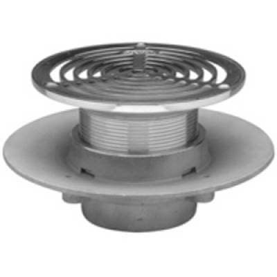 Zurnindustries Stainless Steel Adj Medium Duty Floor Drain - Cast Iron