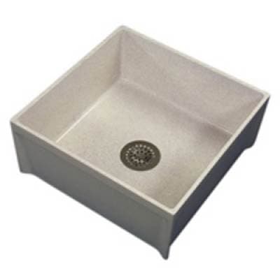 Zurnindustries 24'' Mop Basin W/vinyl Bumper Guards