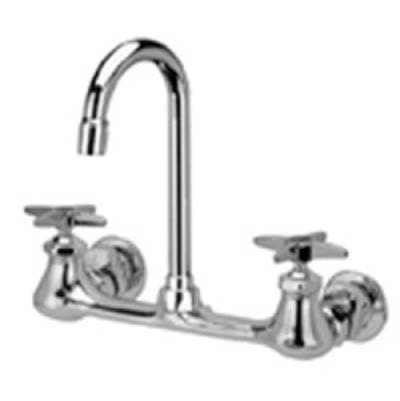 Zurnindustries -XL Sink Fct W/ 3-1/2'' Gooseneck Spout & 3''Dia Four Arm Hand