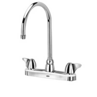 Zurnindustries -XL Faucet, 8'' Kitchen 5 3/8'' Gooseneck Spout, DOME Handle ''3f''