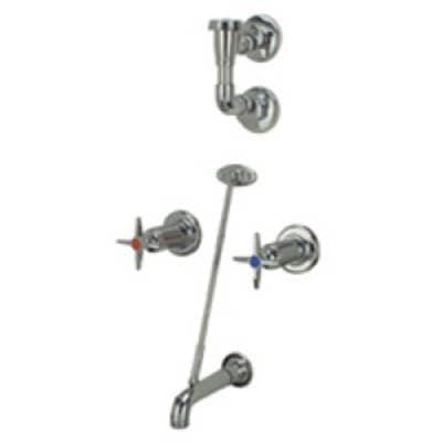 Zurnindustries Concealed Shower Valve W/ ''e'' Spout & Supply Stops