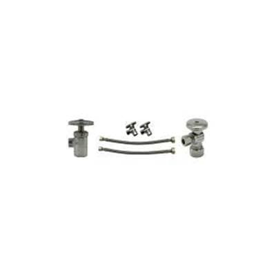 Zurnindustries Standard Angle Stop Valve with Compression-to-compression Fitting, Round Wheel...