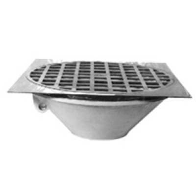 ZurnIndustries 25'' Large Capacity Thoroflush Drain w/ Polished Nickel Top