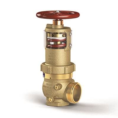 Zurnindustries 2-1/2'' Pressure Tru Field Adjustable Pressure Reducing Hose Valve (angle, FNPT X NH)