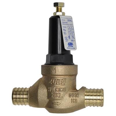 Zurnindustries 1'' 20XL PRV 25-75 PSI Integral Crimp PEX X Crimp PEX Lead Free - Rough Bronze