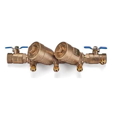 Zurnindustries Double Check Valve Assy, FNPT X Fnpt, Fast Test Cocks
