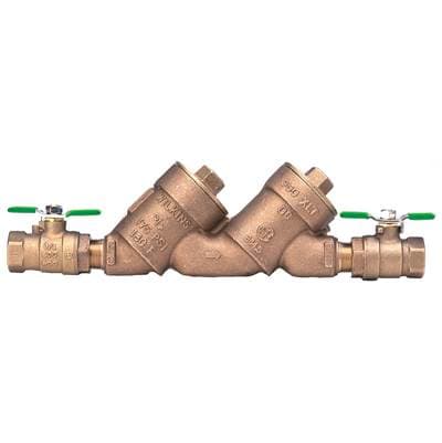 Zurnindustries Double Check Valve Assy, Lead-free, FNPT X Fnpt, Fast Test Cocks by Zurn Industries