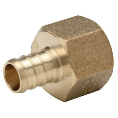Zurnindustries XL Brass Female (non Swivel) Pipe Thread Adapter -1'' Barb X 1'' FPT