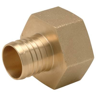Zurnindustries XL Brass Female (non Swivel) Pipe Thread Adapter -1-1/4'' Barb X 1-1/4'' FPT