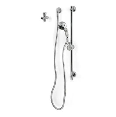 Zurnindustries Handshower,60'' Metal Hose, 24''Slide Bar, Arm Diverter Valve