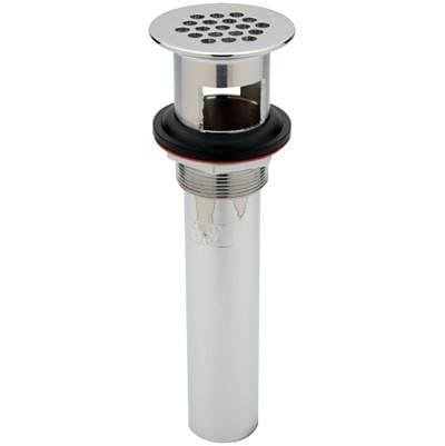 Zurnindustries Solid Top, Open-grid Pull-out Plug, 1 1/4'' X 5'' Tailpiece, Chrome-plated Cast... by Zurn Industries