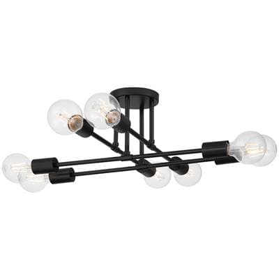 8 Light Semi Flush