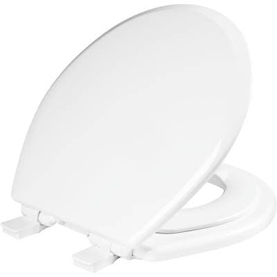 888SLOW Bemis NextStep2 Round Enameled Wood Potty Training Toilet Seat in White Featuring Stay-Tite Seat Fastening System, Whisper-Close, Precision-Fit, and Easy-Clean by Bemis