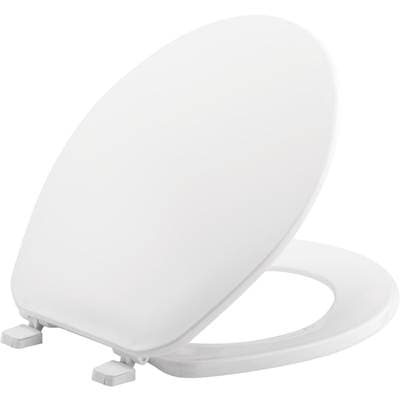 70 Bemis Round Plastic Closed Front with Cover Toilet Seat with Top-Tite Hinges