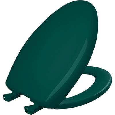 1200SLOWT Bemis Classic Colors Elongated Plastic Toilet Seat in Teal Featuring Stay-Tite Seat Fastening System, Whisper-Close, and Easy-Clean