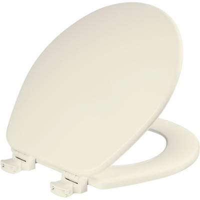 540EC Church Round Enameled Wood Toilet Seat in Biscuit Featuring Easy-Clean