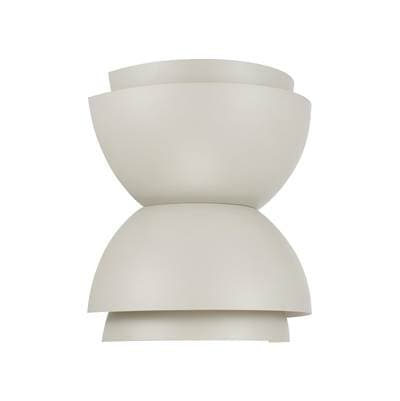 12'' W x 12.75'' H 2-Light Modern Tiered Dome Bowl Dual Sconce in Taupe by Capital Lighting