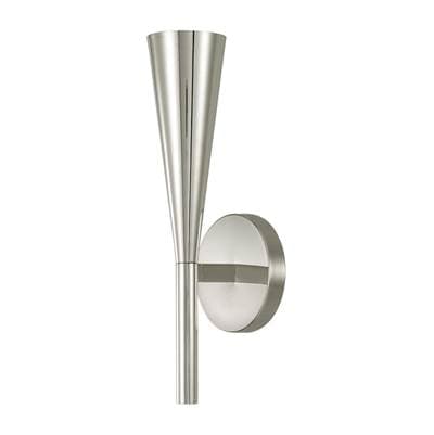 5'' W x 15'' H 1-Light Modern Tapered Sconce in Polished Nickel