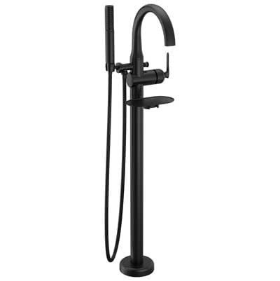 Bonacci Floor Mount Tub Filler Trim Matte Black