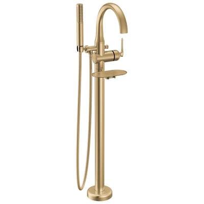 Bonacci Floor Mount Tub Filler Trim Lumicoat Champagne Bronze