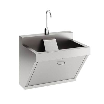 Stainless Steel 30''x23''x26'' Single Station Surgical Scrub Sink Kit w/ Zurn TMV Faucet+Drain+SplashBlock by Elkay