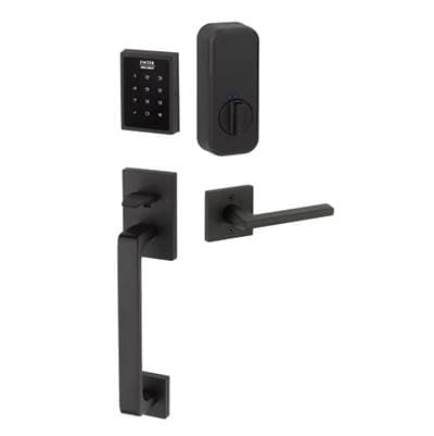 Electronic EMPowered Motorized Touchscreen Keypad Entry Set with Baden Grip, Arts & Crafts Lever, LH, US19