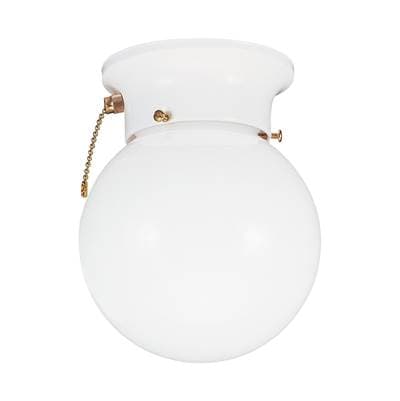 One Light Ceiling Flush Mount With On/Off Pull Chain by Generation Lighting