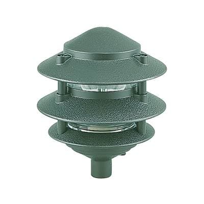 Landscape Lighting Transitional 1-Light Outdoor Exterior Path In Emerald Green Finish With Clear Glass Diffuser by Generation Lighting