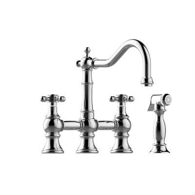 Bridge Kitchen Faucet with Side Spray