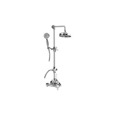 Traditional Exposed Thermostatic Tub and Shower System - w/Metal Handshower Handle