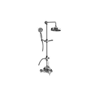 Traditional Exposed Thermostatic Tub and Shower System - w/Metal Handshower Handle