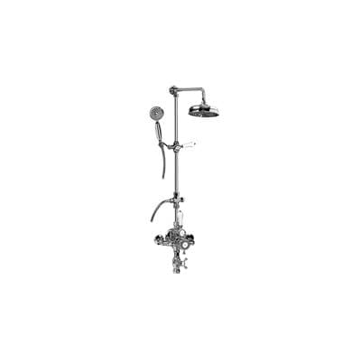 Traditional Exposed Thermostatic Tub and Shower System - w/Metal Handshower Handle