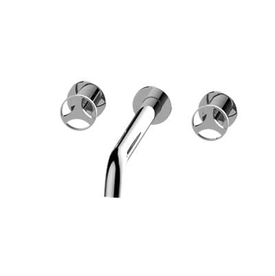 Harley Three-Hole Wall-Mounted Tub Filler with 12'' spout