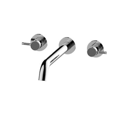 Cameo Three-Hole Wall-Mounted Tub Filler with 12'' spout