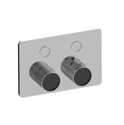 Contemporary 2-Button Fluted Knurl Compact Trim by Graff