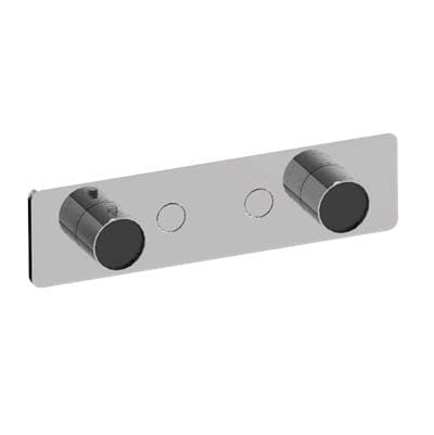 Contemporary 2-Button Split Knob Horizontal Trim