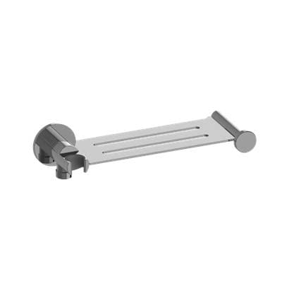 Contemporary Integrated Elbow, Bracket, Shelf, and Hook Fluted Knurled by Graff