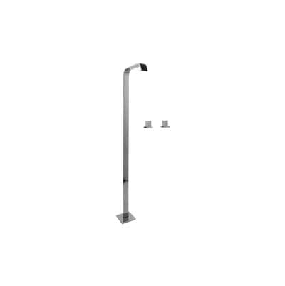 Floor-Mounted Vessel Filler w/Deck-Mounted Handles by Graff
