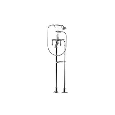 Exposed Floor-Mounted Tub Filler w/Handshower Set