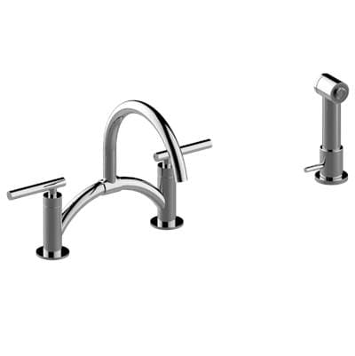 Bridge Bar/Prep Faucet with Independent Side Spray